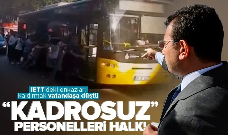 Üsküdar’da klasik İETT arızası! Enkazı ittirmek yine vatandaşa kaldı