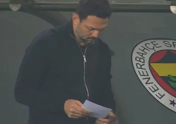 Erol Bulut'un elindeki kağıdın sırrı çözüldü! Derbiye damga vurmuştu