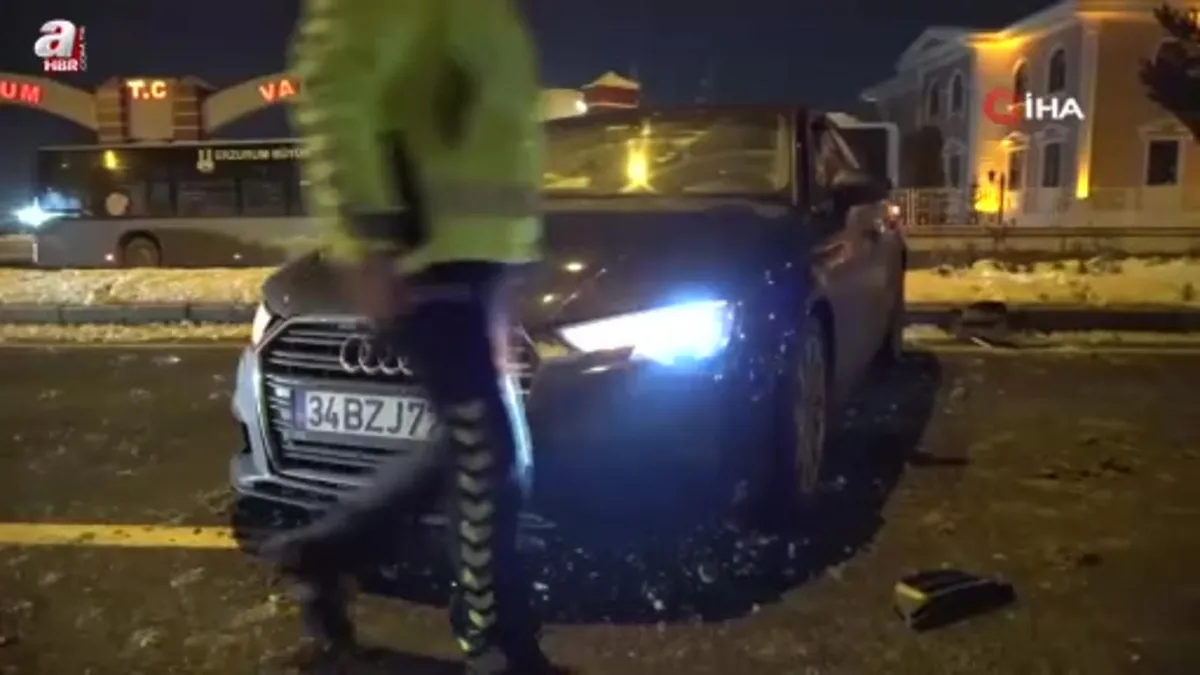 Erzurum'da zincirleme trafik kazası