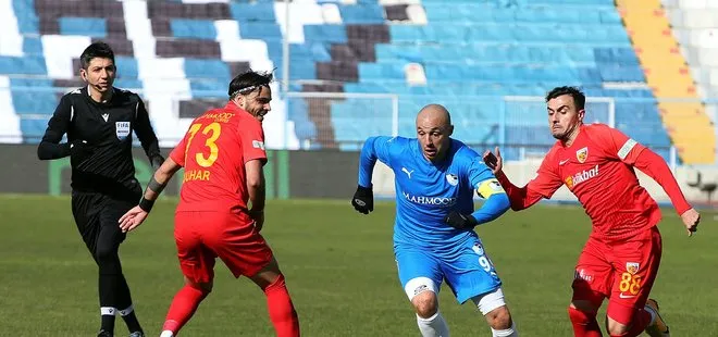 Erzurumspor ile Kayserispor 1-1 berabere kaldı