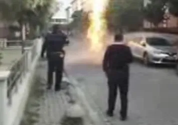 Avcılar'da doğalgaz borusu patladı!