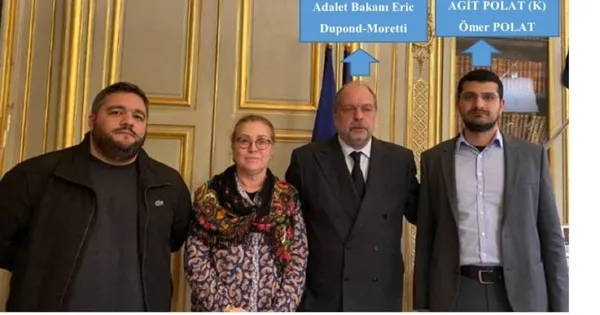 Fransa Adalet Bakanı PKK’lı Ömer Polat’ı kabul etti! Fransa 2019’da mal varlığını dondurmuş