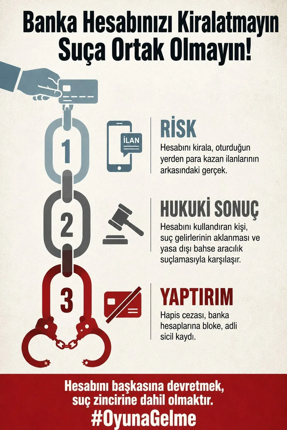 Söylem değişir sonuç değişmez! Sanal bahis ve kumara yönelik İletişim Başkanlığından anlamlı kampanya: #OyunaGelme - 3