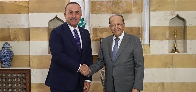 Son dakika: Dışişleri Bakanı Mevlüt Çavuşoğlu Lübnan Cumhurbaşkanı Mişel Avn ile görüştü