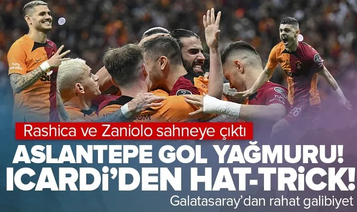 Aslantepe’de gol yağmuru! Galatasaray 6-0 Kayserispor MAÇ SONUCU