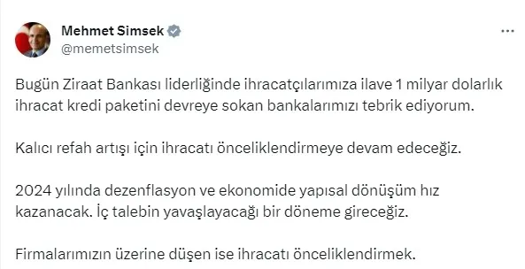 hazine-ve-maliye-bakani-mehmet-simsek-kalici-refah-artisi-icin-ihracat-onceligimiz-1693231009776.jpg Hazine ve Maliye Bakanı Mehmet Şimşek: Kalıcı refah artışı için ihracat önceliğimiz - 1