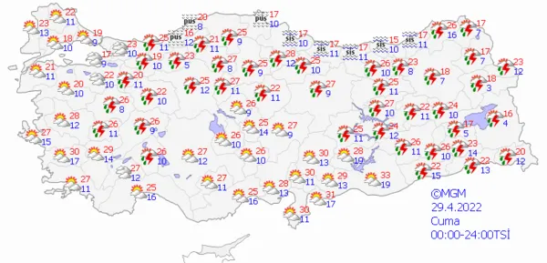 1651000011334.png Sıcaklıklar düşüyor sağanak yağış geliyor! Meteoroloji'den çok sayıda ile son dakika uyarısı! İstanbul Ankara İzmir hava durumu - 7