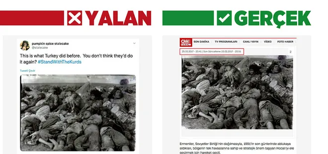 Terör örgütü yanlılarından Barış Pınarı Harekatı manipülasyonu