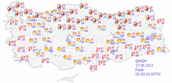 1624718651678.png Meteoroloji Genel Müdürlüğünden sağanak yağış uyarısı! İstanbul Ankara İzmir'de hava nasıl olacak? İşte 5 günlük hava durumu - 4