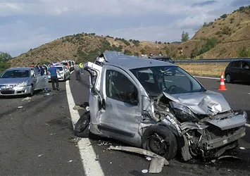 Otobanda zincirleme kaza