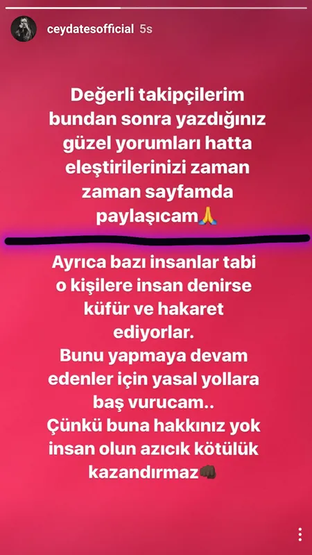 Ceyda Ateş takipçilerine ateş püskürdü - 1