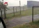 İstanbulda dolu yağışı sürücülere zor anlar yaşattı