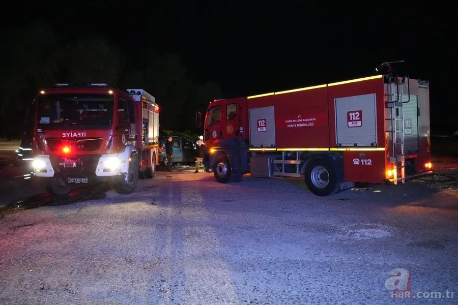 Kara yolunda can pazarı! Edirne'de katliam gibi kaza 4