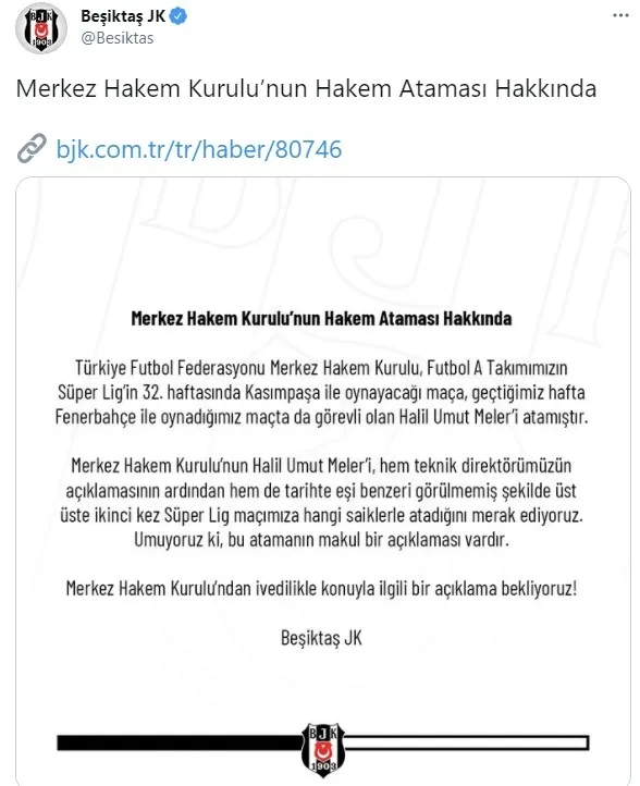 Beşiktaş'tan Halil Umut Meler isyanı! - 1
