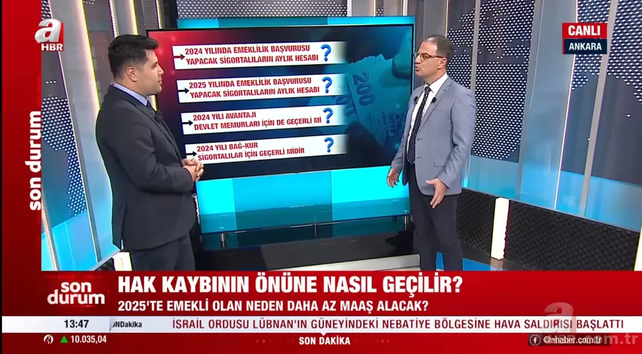 Emekli aylığına 2025 hesabı: En düşük 19.723 TL en yüksek 29.238 TL... Tarihiniz maaşınızı belirliyor! 4