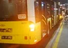 Metrobüste yangın paniği! Korku dolu anlar