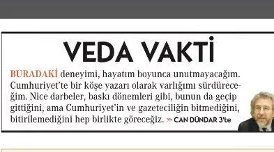 Can Dündar Cumhuriyet gazetesinden istifa etti - 1