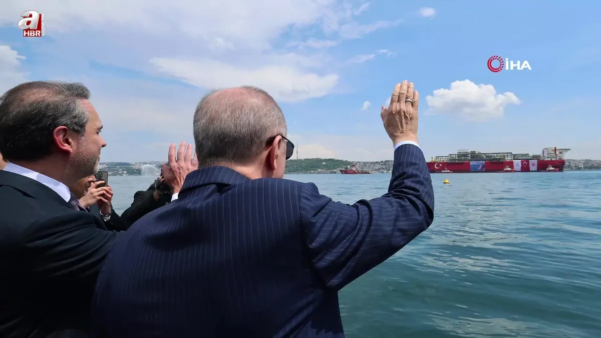 Başkan Erdoğan "Osman Gazi" platformunu böyle uğurladı