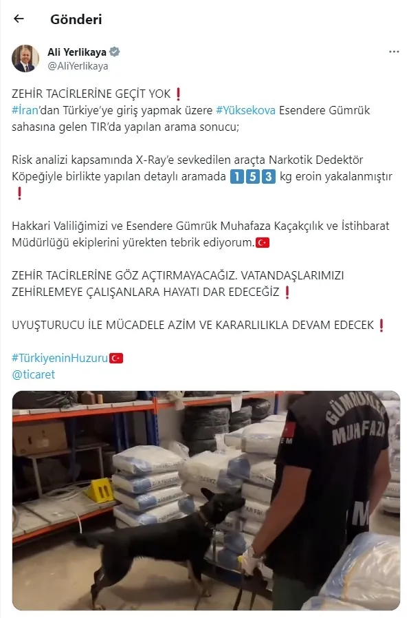 Son dakika | Zehir tacirlerine geçit yok! Bakan Yerlikaya kritik operasyonu duyurdu - 1