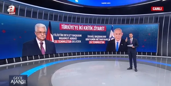 Filistin Devlet Başkanı Abbas ve İsrail Başbakanı Netanyahu Türkiye’ye geliyor