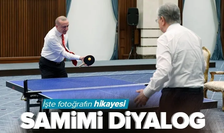 Son dakika: Başkan Recep Tayyip Erdoğan ile Kazakistan Cumhurbaşkanı Cömert Tokayev’in masa tenisi maçının hikayesi