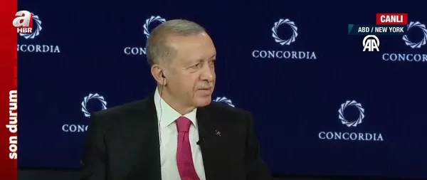 Başkan Erdoğan’dan 13. Concordia Yıllık Zirvesi’nde kritik açıklamalar: Yeni bir dünya inşa edeceğiz