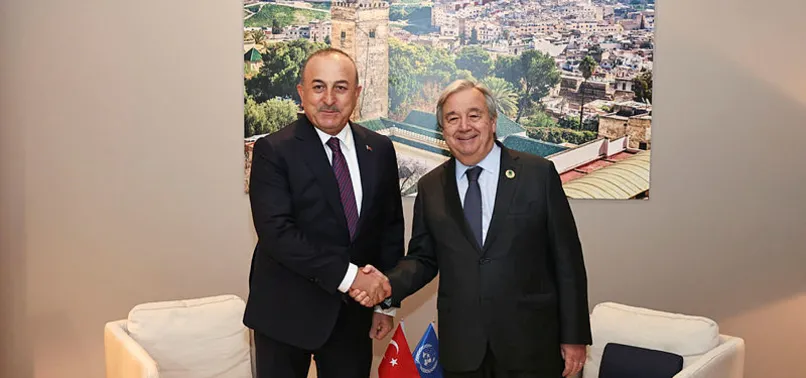 Dışişleri Bakanı Mevlüt Çavuşoğlu, Fas'ta BM Genel Sekreteri Antonio Guterres ve Lübnanlı mevkidaşı Abdullah Buhabib ile görüştü