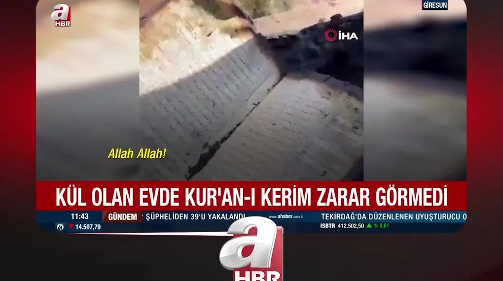 KUR'AN-I KERİM ZARAR GÖRMEDİ