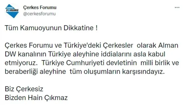 Deutsche Welle’nin yeni hedefi Çerkesler! Türkiye’nin Çerkesleri asimile ettiğini iddia ettiler yanıt gecikmedi