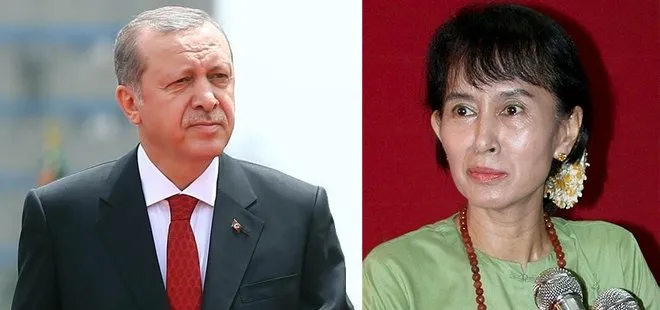 Cumhurbaşkanı Erdoğan, Myanmar lideri ile görüştü!