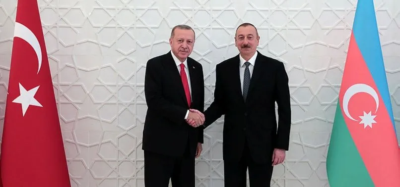 Başkan Erdoğan, İlham Aliyev ile görüştü! İşte ilk kareler...