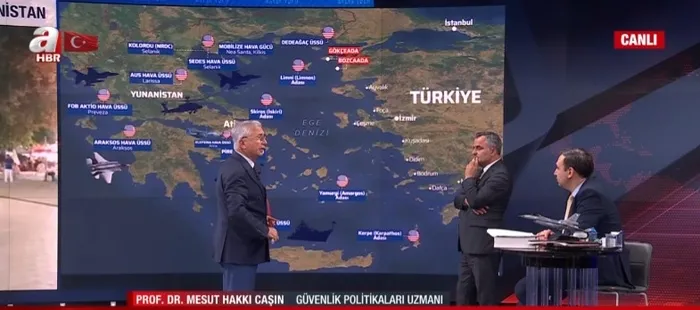 A Haber canlı yayınında Yunanlılara böyle seslendi: Türkiye ile iyi geçinin yoksa ezer geçer! Komşu kulislerinden son bilgiler A Haber’de