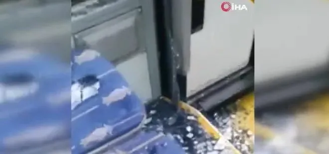 İstanbul’da fıkra gibi olay! İETT otobüsünün camı kasiste kırıldı! Şoför yolcuları Kim kırdı? diye azarladı