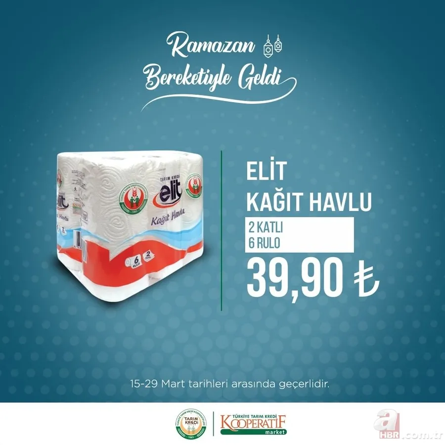 Tarım Kredi RAMAZAN Paketi 2023 | İndirimli özel fiyatlar başladı! Ayçiçek yağı, Güllaç, Tiryaki çay, Hurma, Pastırma... 25