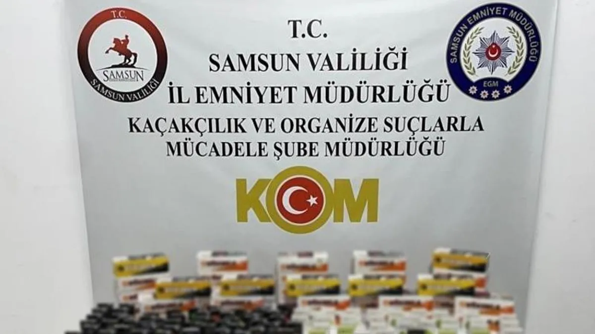 Samsun'da kaçak makaron operasyonu! Binlerce adet ele geçirildi