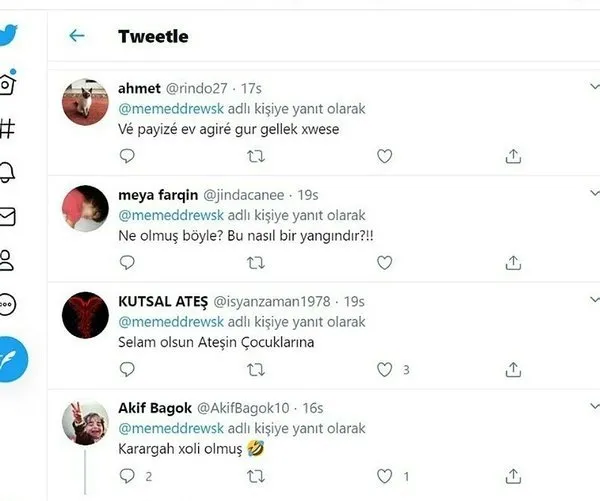 Hatay Daki Yanginda Ypg Pkk Propagandasi