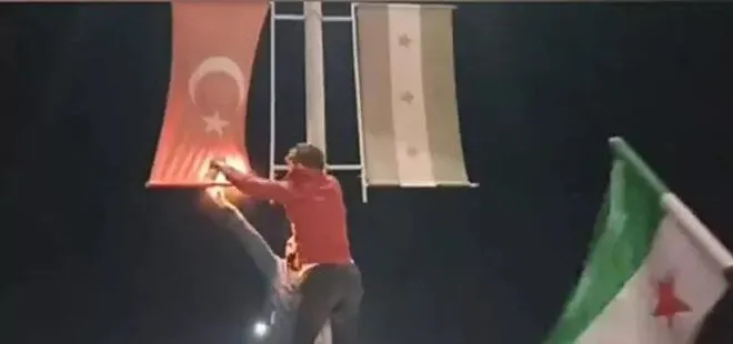 Son dakika | Bakan Soylu açıkladı! Türk bayrağını yakmaya çalışan provokatörler yakalandı