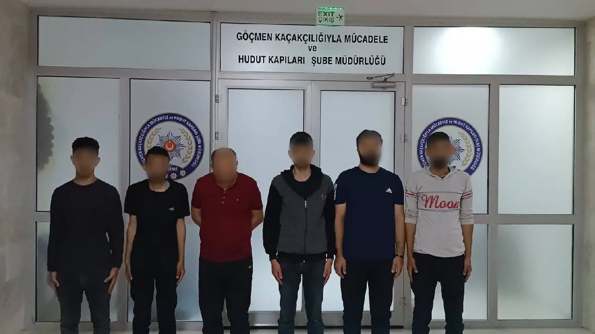 Edirne'de 5 düzensiz göçmen yakalandı