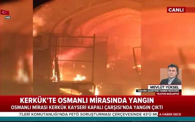 Tarihi Kayseri Çarşısı'nda yangın