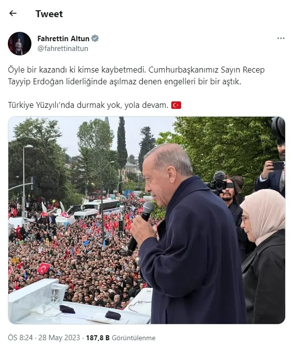 Dünya liderlerinden Başkan Recep Tayyip Erdoğan’a tebrik yağıyor!