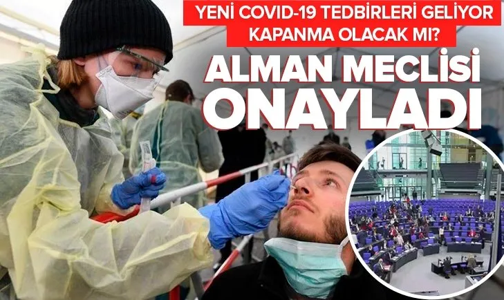 Son dakika: Alman Meclisi’nde yeni korona virüs önlemleri kabul edildi
