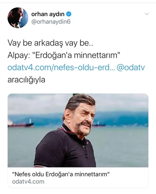 Usta sanatçı Alpay, Başkan Erdoğan’a teşekkür etti, linç edildi!