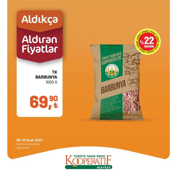 Tarım Kredi Market 11 Ocak indirim kataloğu: TK’da Kuru Soğan 7,50 TL, Portakal 12,50 TL, Limon 13,90 TL, Salatalık 22,90 TL, Yerli Muz 26,70 TL’den satışta