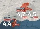 Bölgede art arda depremler