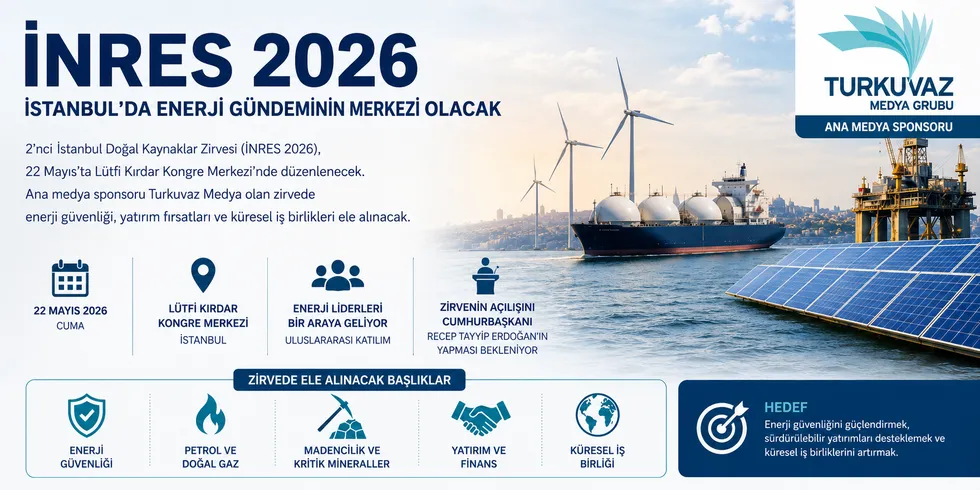 Turkuvaz Medya sponsorluğunda İstanbul enerji gündeminin merkezi oluyor: INRES 2026’da kritik zirve! Başkan Erdoğan da katılıyor - 1