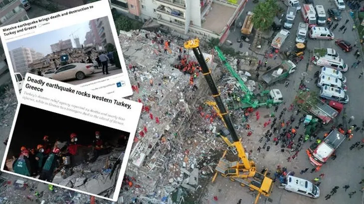 İzmir’deki deprem dünya basınında! Böyle gördüler...