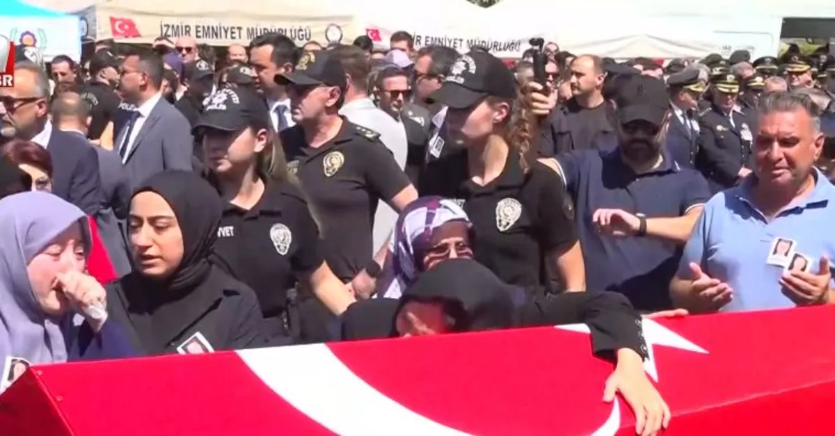 Şehit iki polis için İzmir'de tören!
