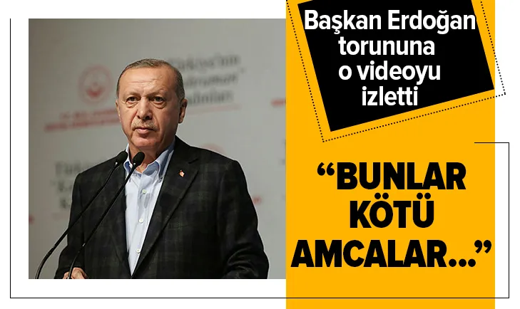 Başkan Erdoğan Yunanistan sınırındaki çocukları torununa anlattı