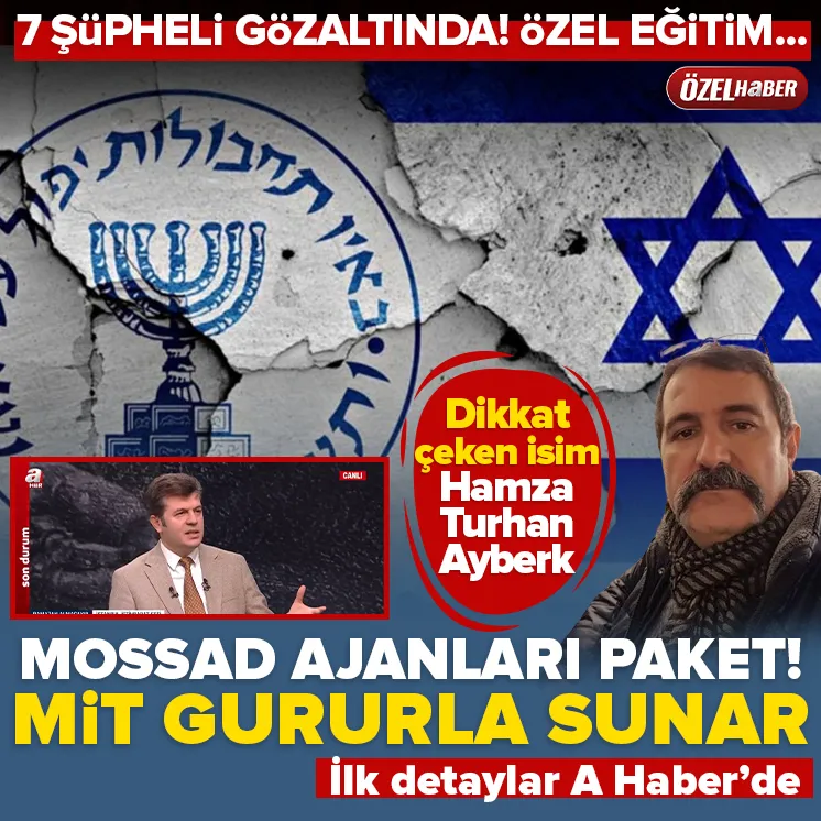 MOSSAD’a bilgi satan 7 şüpheli gözaltında