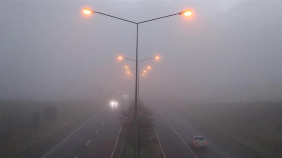 Tekirdağ sis etkili oldu